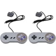 thumbnail image 1 of HUGFEGWE 2 Pack Premium Remote Controller Video Game Pad Replacement for Nintendo SNES System Console Replacement Controller 6FT SNS-005 CA919-131369, 1 of 9