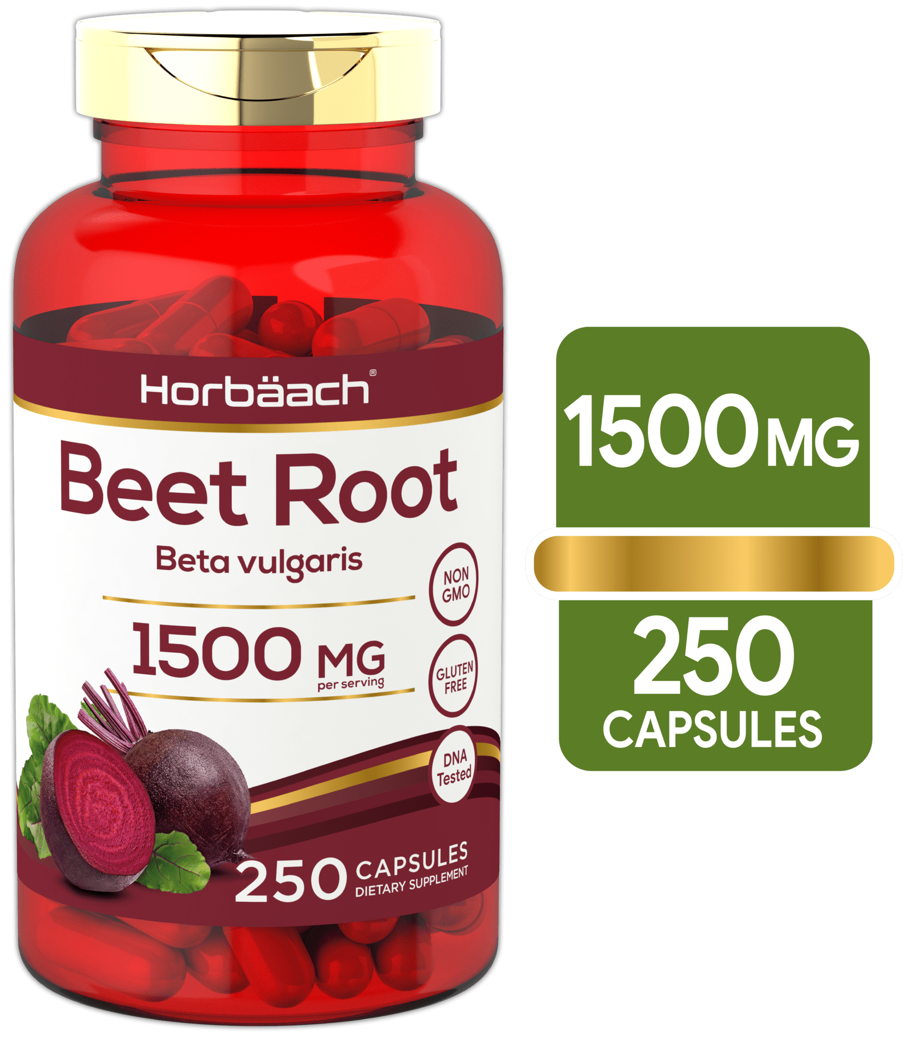 Beet Root Capsules 1500mg 250 Pills Herbal Powder Extract NonGMO