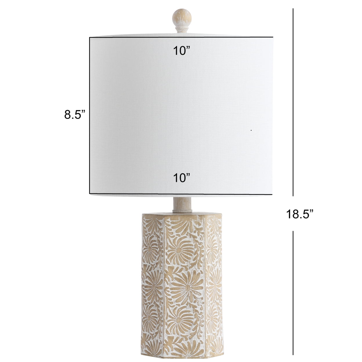 Safavieh Marcelo Glam 30 in. H Table Lamp, Smoking Grey, Set of 2