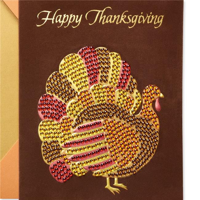 Papyrus Greeting CardGemmed Turkey Thanksgiving