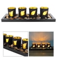 thumbnail image 6 of Set of 4 Candle Tealight Candlestick Coffee Table Centerpiece Decor , Leaf, 6 of 8