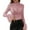 Light Pink, variant on V Neck Tops for Women plus Size Women's Tunic Women's Floral Lace Neck Long Flounce Sleeve Pullover Sheer Slim Fit Stand Collar Blouse Top