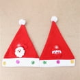thumbnail image 6 of harmtty Christmas Hat Santa Claus Multicolor Light Adult Kids Elk Snowman Snowflakes Plush Ball New Year Cap for Cosplay, 6 of 8