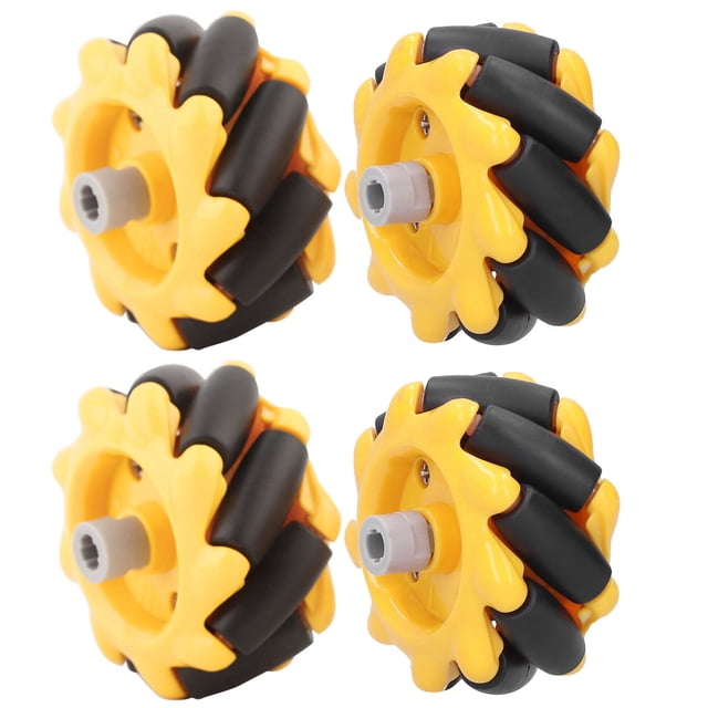 Rueda Omni, rueda Mecanum Robot inteligente Robot inteligente Accesorios para coche Componentes de juguete DIY compactos y ligeros
