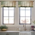 thumbnail image 3 of LALILO Kitchen Curtain Valance Fantasy Landscape With Sparkles Rod Pocket Window Curtain 52"x 18" Set of 2, 3 of 5