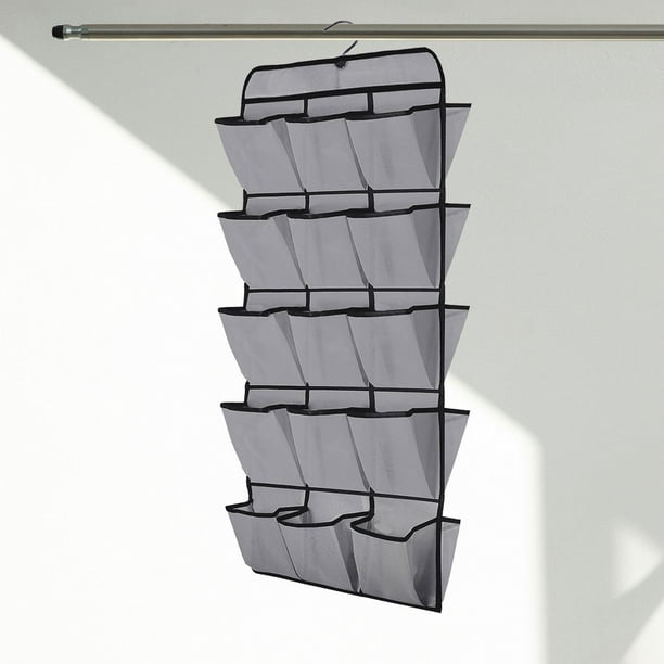 Organizador de zapatos colgante Perfecl Gris oscuro 30 rejillas