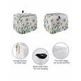 thumbnail image 2 of Spring Floral Toaster Cover 2 Slice, Retro Plants Daisy Flowers Blue Bread Maker Cover Toaster Dust Cover with Pockets, Dust-Proof Cover for Kitchen Small Appliance 12x7.5x8in, 2 of 5