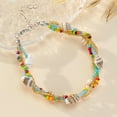 thumbnail image 1 of Nvzi Pulsera de cuentas de arroz de concha Pulsera de cuentas de cristal de concha con colgante de playa, estilo I, 1 of 4
