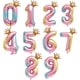 thumbnail image 3 of Otro jardín decorativo 100 cm arco iris número 5 globos con corona desmontable coloridas decoraciones de cumpleaños de lámina de helio digital para fiesta de cumpleaños, nosotros, 3 of 5