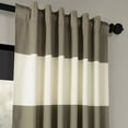 thumbnail image 5 of Thunder Tan & Off White Horizontal Stripe Curtain (1 Panel), Thunder Tan & Off White, 50W X 120L, 5 of 6