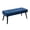 Blue, variant on PEKKO HOME Entryway Bench, Leather Upholstered End of Bed Bench, Modern Padded Ottoman with Metal Legs & Tufted Buttons for Bedroom, Living Room, Hallway, Black
