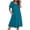 Blue Green, variant on Ekouaer Nightgowns for Women Short Sleeve House Dress with Pockets Floral Print Mumu Dress