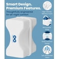 thumbnail image 4 of Memory Foam Knee Pillow for Side Sleepers – Sciatica Pain Relief Pillow, Removable Strap Support – Leg Pillows for Sleeping Alignment, Knees, Back & Hip Cushion, 4 of 4
