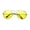 Yellow, variant on Colorful Silver Metal Aviator With Color Lens Sunglasses - 100% UVA and UVB protection
