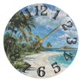 thumbnail image 5 of Paradise Island Wall Clock 10 inch Non-Ticking Easy to Read Decorative Clocks for Home Bedroom Living Room, 5 of 8