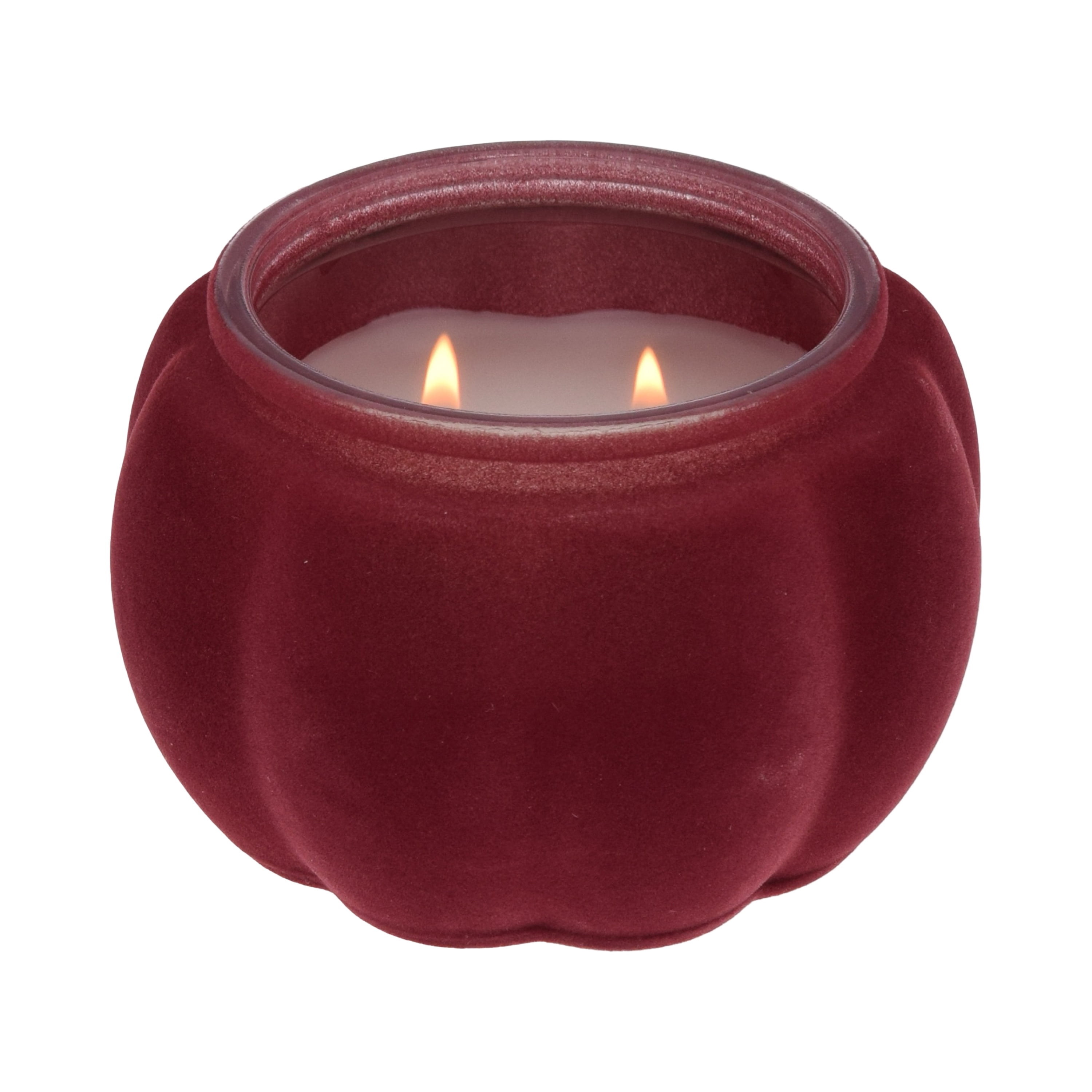 Better Homes & Gardens Spicy Cinnamon Sticks Scented 2-Wick 10oz (284.3 g) Medium Flocked Pumpkin Jar Candle