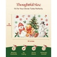 thumbnail image 2 of Gingerbread & Snowman Placemats 4 pcs - Christmas Theme Placemats Double-Layered 12x18 Inches Decorative Washable Dinner Table Mats for Dinning Durable Christmas Themed Table Mats, 2 of 6