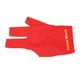 thumbnail image 2 of Guantes de billar con 3 dedos, guantes para taco, tiradores, taco de billar, guante deportivo para mano izquierda y derecha, color rojo, 2 of 12