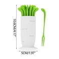 thumbnail image 3 of XYRSRUW Fruit Fork Set, Cute Disposable Fruit Picks with Non-Slip Design, Plastic Dessert Skewers for Fruits, Fun Carrot-Shaped Fruit Utensils, 3 of 9