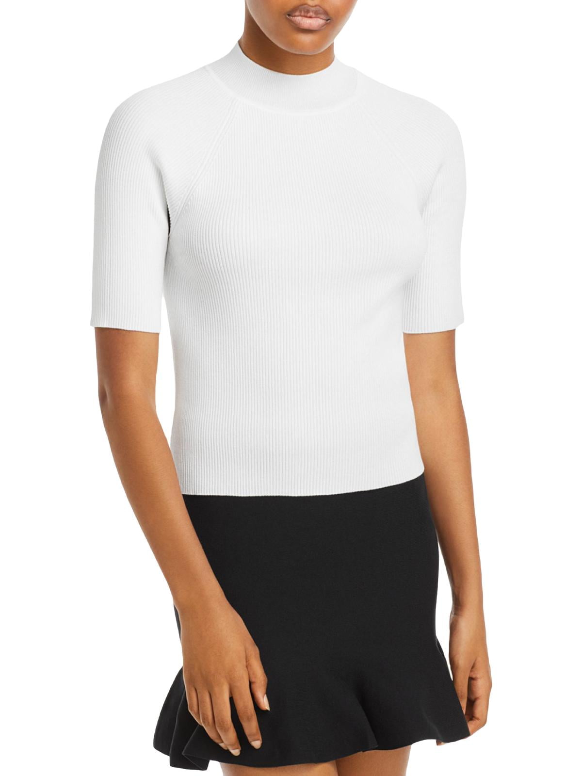 womens ribbed mock turtleneck