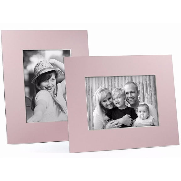 (6 pack) PINK White Core BEVEL-CUT Easel 5x7 8x10 Frame Paper Stock sold in 6s - 5x7