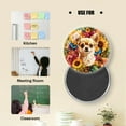thumbnail image 5 of Glass Refrigerator Magnet 6Pcs Magnetic Fridge Sticker,Decor for Kitchen,Whiteboard,Cabinet,Chihuahua In The Center Of Flowers, 5 of 5