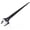 8-Inch, variant on 8-Inch Adjustable Spud Wrench Black Oxide Construction Wrench with SAE and Metric Scale Marked for Up to 30mm Nuts and Bolts, Alignment Holes and Tail Crowbar Features