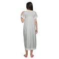 thumbnail image 3 of Moomaya Printed Nightdress For Ladies Cotton Ruffled Border Nursing Night Gown, 3 of 5