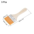 thumbnail image 2 of Unique Bargains 2.5' Width Small Paint Brush Natural Bristle with Wood Handle Painting Tool 3 Packs, 2 of 5