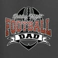 thumbnail image 2 of Wild Bobby, Friday Night Football Dad, Sports, Men Long Sleeve Shirt, Charcoal, Small, 2 of 4