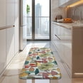 thumbnail image 4 of Colorful Mushroom Plant Light Blue Pattern Kitchen Rug Mat,Kitchen Runner Rugs Non Skid Washable,Decorative Kitchen Floor Mats for Kitchen,Sink,Laundry,17"x47.2", 4 of 7