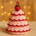 thumbnail image 1 of Suncoda Crochet, Diy Crochet Christmas Tree Kit Handmade Holiday Decoration Set Beginner Crochet Kit with Yarn Hook Pearls Ribbon Festive Diy Christmas Ornament for Home, 1 of 2