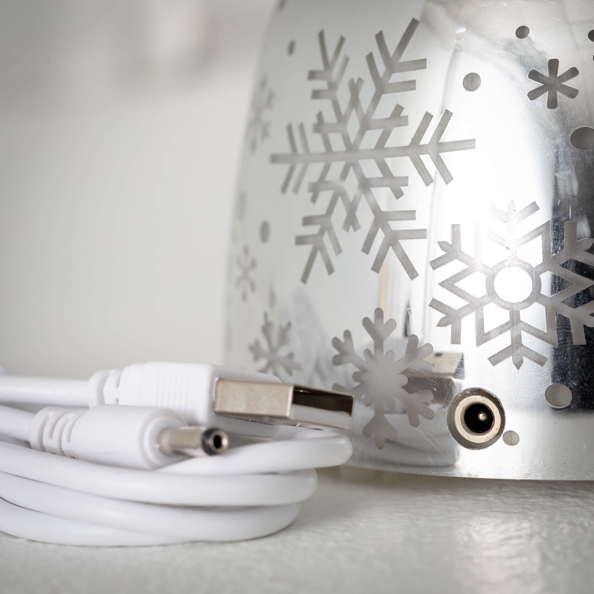 8.5"H Sullivans Christmas Lighted Snowman Shimmer Dome, Black-White