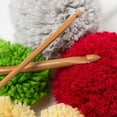 thumbnail image 4 of HEVIRGO 12Pcs Bamboo Handle Crochet Hook Knit Weave Yarn Craft Knit Needles Set, 4 of 10