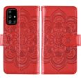 thumbnail image 6 of Compatible with Samsung Galaxy A71 5G Wallet Case and Tempered Glass Screen Protector Flower Leather Flip Credit Card Holder Cell Phone Cover for Glaxay A 71 G5 Gaxaly 71A S71 Women Men Red, 6 of 14
