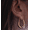 Gold, variant on Long Baali Hoop Earrings for Women in 925 Sterling Silver with 18K Gold Vermeil, Sculpted 30x21mm Gold-Plated Statement Drop Hoops