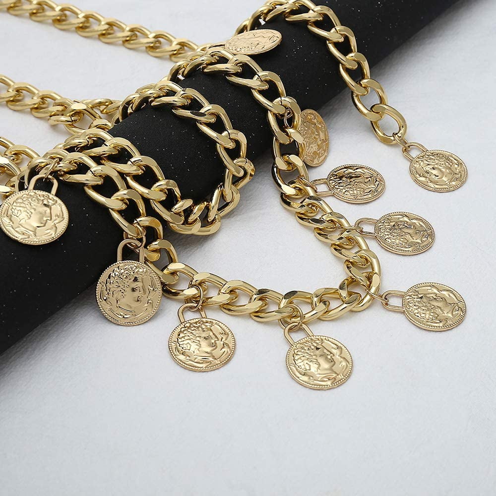 IGUOHAO Coin Tassel Belly Chain 