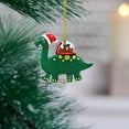 thumbnail image 4 of Festive Soft Clay Dinosaur Ornament for Christmas Tree Decoration and Celebration, 4 of 4