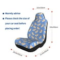 thumbnail image 5 of Pofeuu Kawaii Corgi Print Automotive Car Seat Covers Flat Cloth Full Set Seat Covers,Car Seat Covers front seats for Cars Trucks and SUVs-2 PCS, 5 of 9