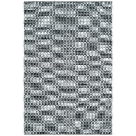 SAFAVIEH Montauk Audra Geometric Cotton Area Rug Ivory/Navy 2 6 x 4