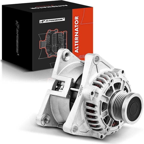 A-Premium Alternator Compatible with Chevrolet Sonic 2012-2018 L4 1.8L, 12V 100Amp CW 6-Groove Clutch Pulley, Replace# 13579666, 13500577