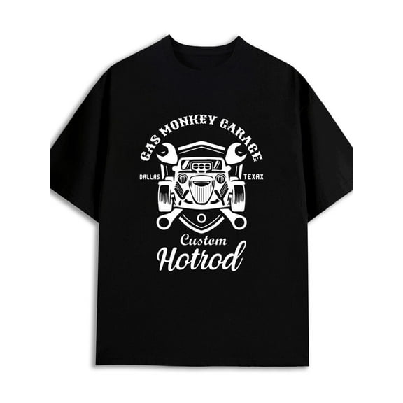 Gas Monkey Garage 180G 100% Cotton 180G 100% Cotton men limited edition plus size short black Casual Unisex Shirt Cotton tshirts Funny Unisex Shirt Printed tshirts Christmas gifts