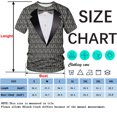 thumbnail image 4 of QTAGTESS Tuxedo T-Shirt Peacock Print Shirt Fake Suit with Bowtie Tee, 4 of 7
