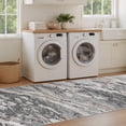thumbnail image 2 of MICGEEK 2x6 Runner Rug, Washable Non-Slip Indoor Runner Rug for Kitchen Halfway Laundry Bedroom Living Room Carpet Area Rug, 2x6 ft Abstract Low Pile Kitchen Runner Rug, Gray/Brown, 2 of 6