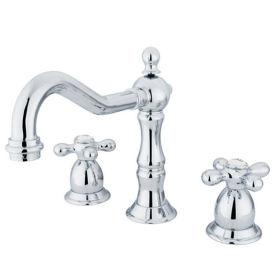 Baltimore Widespread Bathroom Faucet with Double Cross Handles, Chrome