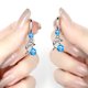 thumbnail image 3 of -Pendientes de Cristal para Mujer Pendientes de Temperamento Largo, 3 of 5