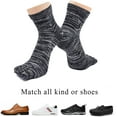 thumbnail image 6 of LOFIR Mens Toe Socks Comfy Cotton Crew Five Finger Ankle Socks for Running Athletic, 5 Pairs, 6 of 6