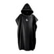 thumbnail image 5 of Poncho de surf, bata cambiante, ligero, con capucha, traje de neopreno para nadar, surfear y al aire libre Negro, 5 of 8
