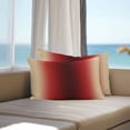 thumbnail image 3 of Red Black Khaki Ombre Lumbar Pillow Covers 20x12 Inch Set of 2, Modern Abstract Art Gradient Waterproof Outdoor Pillow Covers, Decorative Cushion Pillowcases for Couch, Sofa, Bed, Garden, Patio, 3 of 9