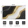 thumbnail image 5 of Black White Gold Marble Pattern Door Rugs,Washable Non Slip Door Mats Indoor,Decorative Door Mats,Entry Mat Indoor for Entrance,Bedroom,Kitchen,Bathroom,17"x30", 5 of 6
